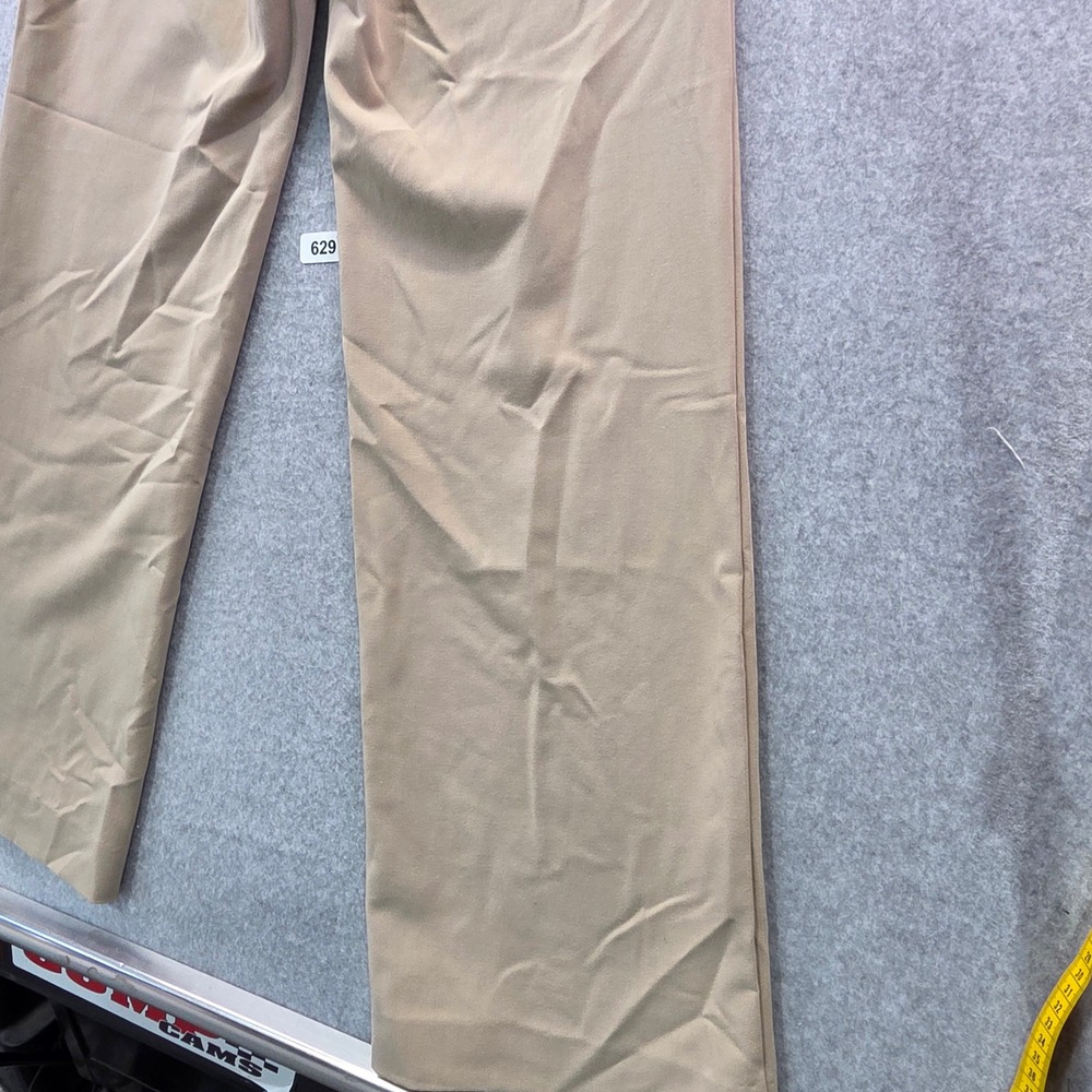 HM‎ Womens Wide Leg Dress Pants Tan Beige Size 4 Professional Trouser Slacks - Picture 9 of 11